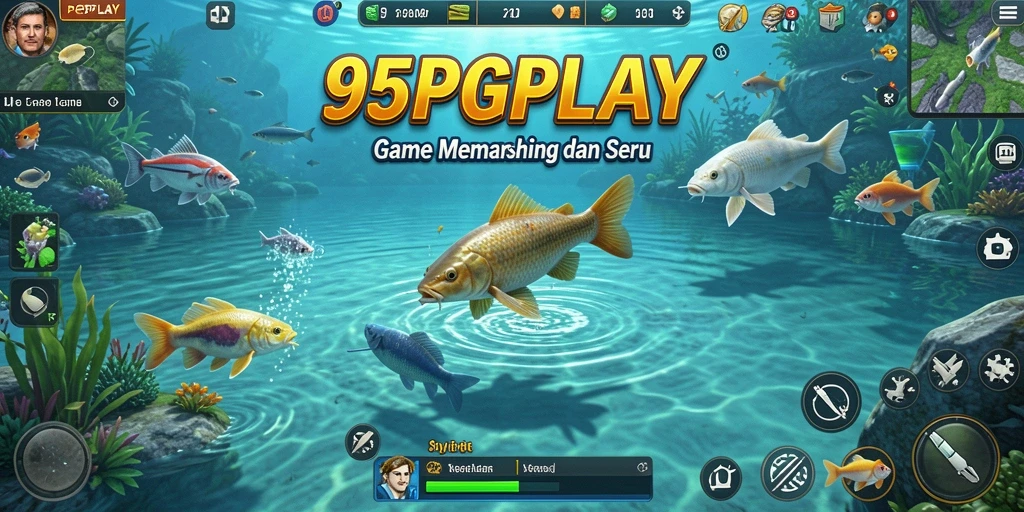 Tampilan gameplay seru saat memancing ikan di 95PGPLAY.