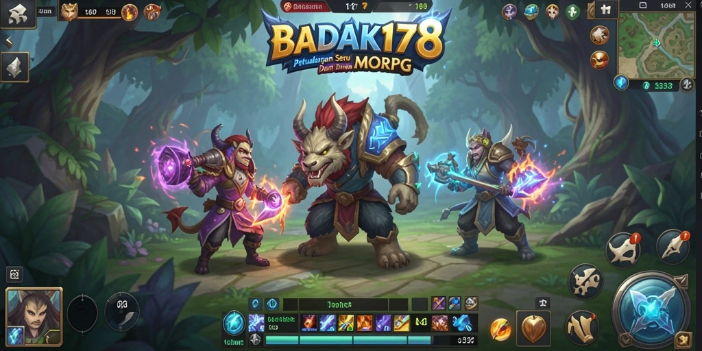 Screenshot gameplay BADAK178 menampilkan aksi seru petualangan MMORPG.