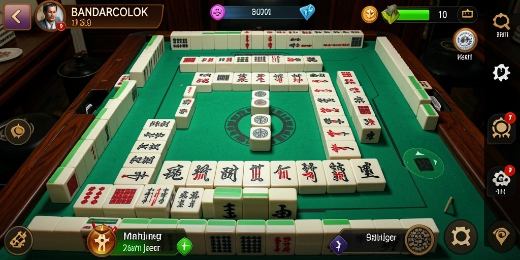Screenshot utama BANDARCOLOK menampilkan gameplay Mahjong yang seru.