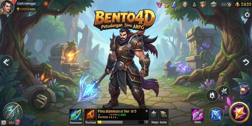 Tampilan gameplay menarik di dunia ARPG BENTO4D.