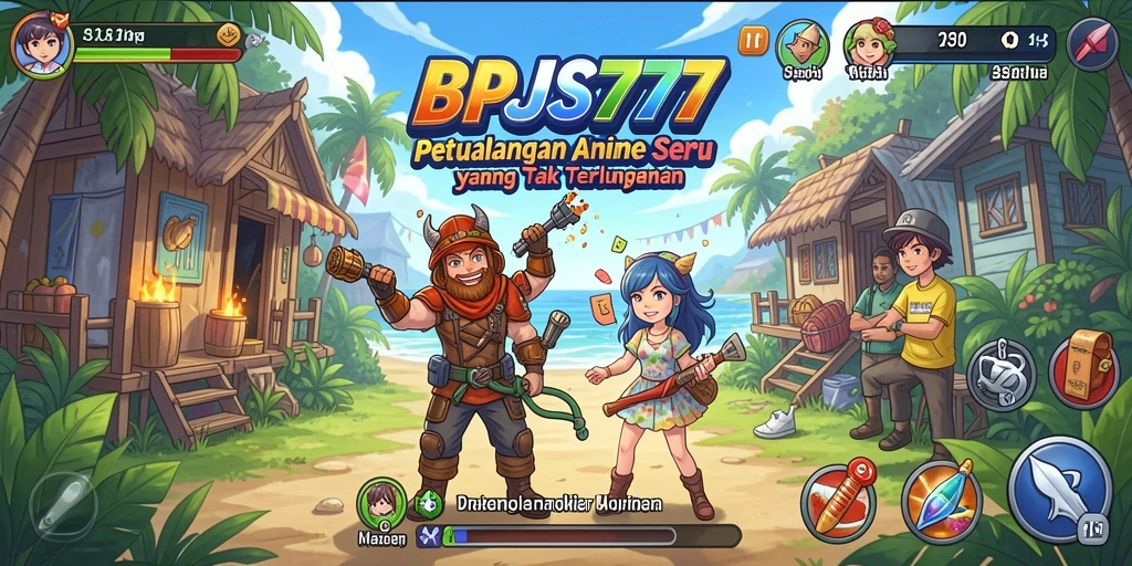 Tampilan gameplay seru dengan karakter Anime yang menawan.