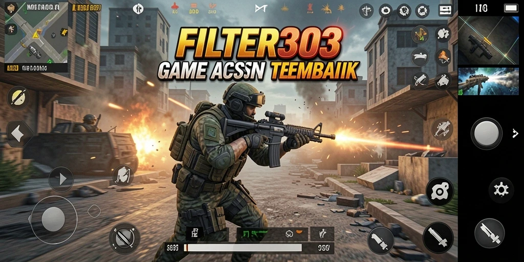 Menampilkan aksi tembak-menembak yang mendebarkan dalam FILTER303.