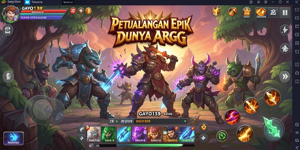 Screenshot gameplay GAYO138 menampilkan aksi pertarungan yang mendebarkan.