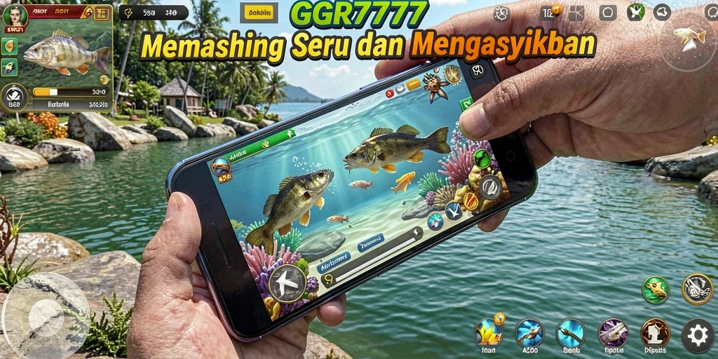 Gameplay GGR7777 memperlihatkan pengalaman memancing yang seru dan realistis.