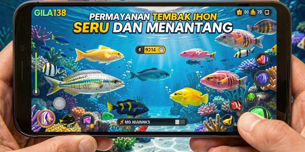 Screenshot gameplay GILA138 menampilkan aksi menembak ikan yang seru.