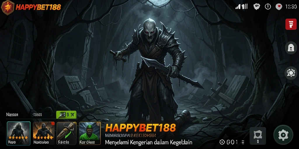Tangkapan layar menunjukkan suasana mencekam saat bermain HAPPYBET188.
