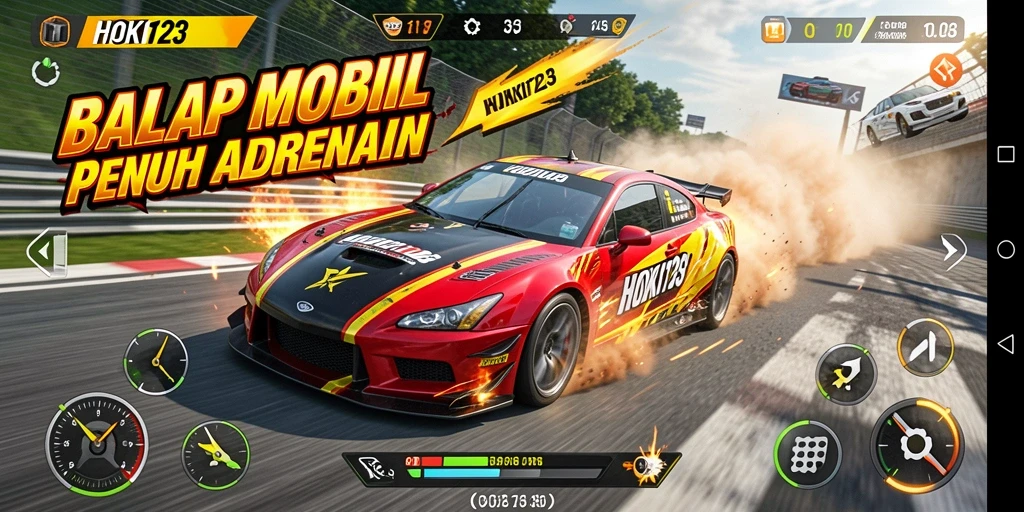 Gameplay HOKI123 yang seru dengan mobil balap yang menakjubkan.