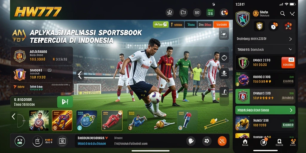 Tampilan gameplay Sportsbook HW777 yang menarik dan interaktif.