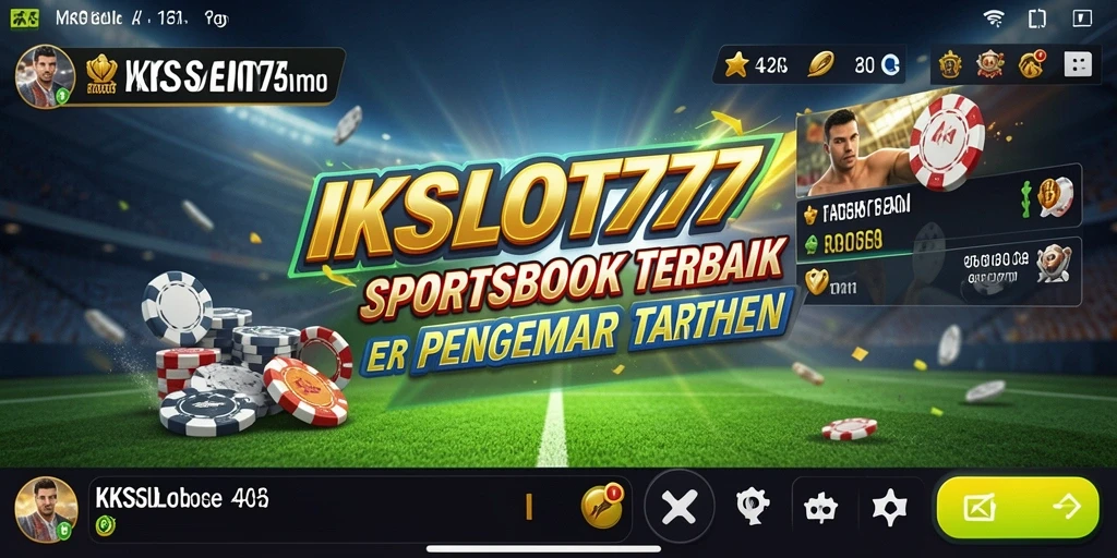 Tampilan utama KKSLOT777 menunjukkan berbagai opsi taruhan olahraga.