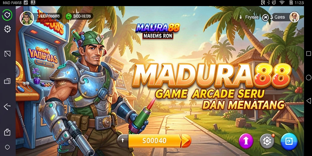 Screenshot utama MADURA88 menunjukkan gameplay yang intens dan menyenangkan.