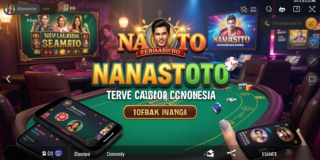 Screenshot NANASTOTO menampilkan dealer langsung dan permainan yang menarik.