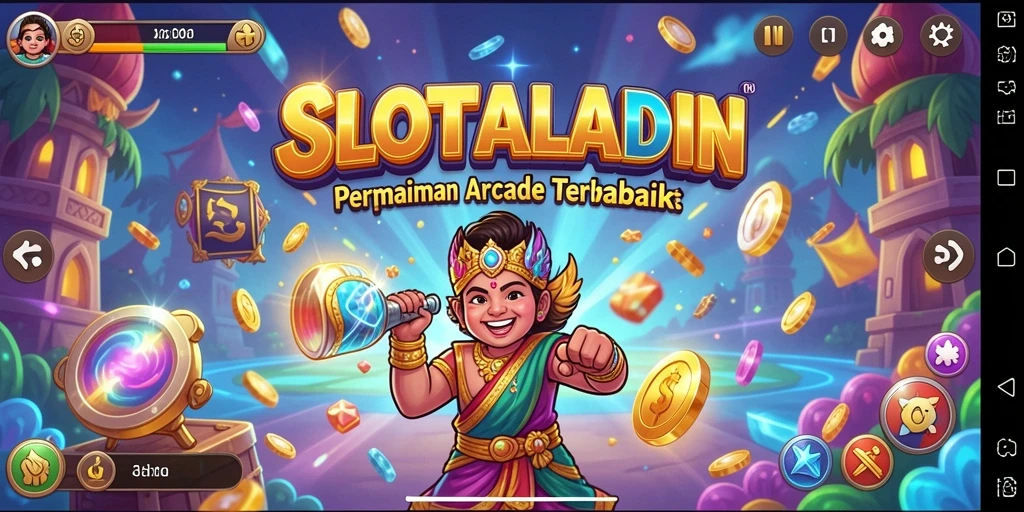Screenshot utama SLOTALADIN menampilkan gameplay yang seru dan interaktif.