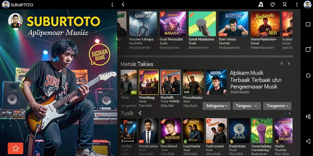 Tangkapan layar gameplay SUBURTOTO yang menunjukkan aksi seru dalam game musik.