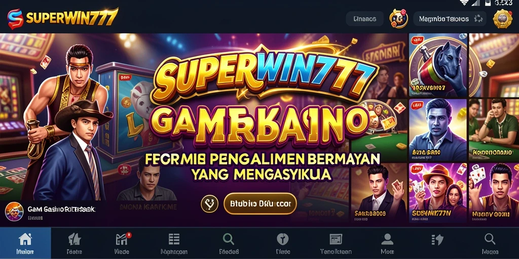Gameplay SUPERWIN777 yang menarik dan seru di kasino virtual.