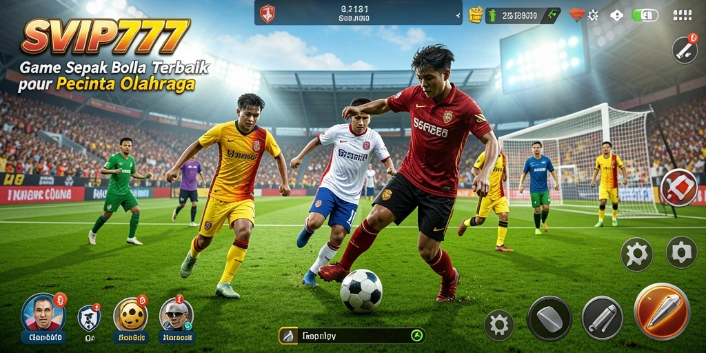 Gameplay sepak bola yang mendebarkan dan interaktif.